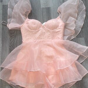 Selfie Leslie Pink Mini Romper